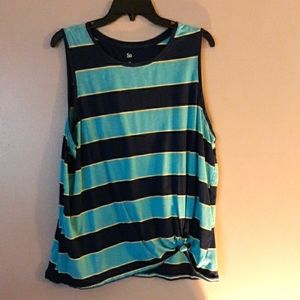 So sleeveless tank blue xxl
